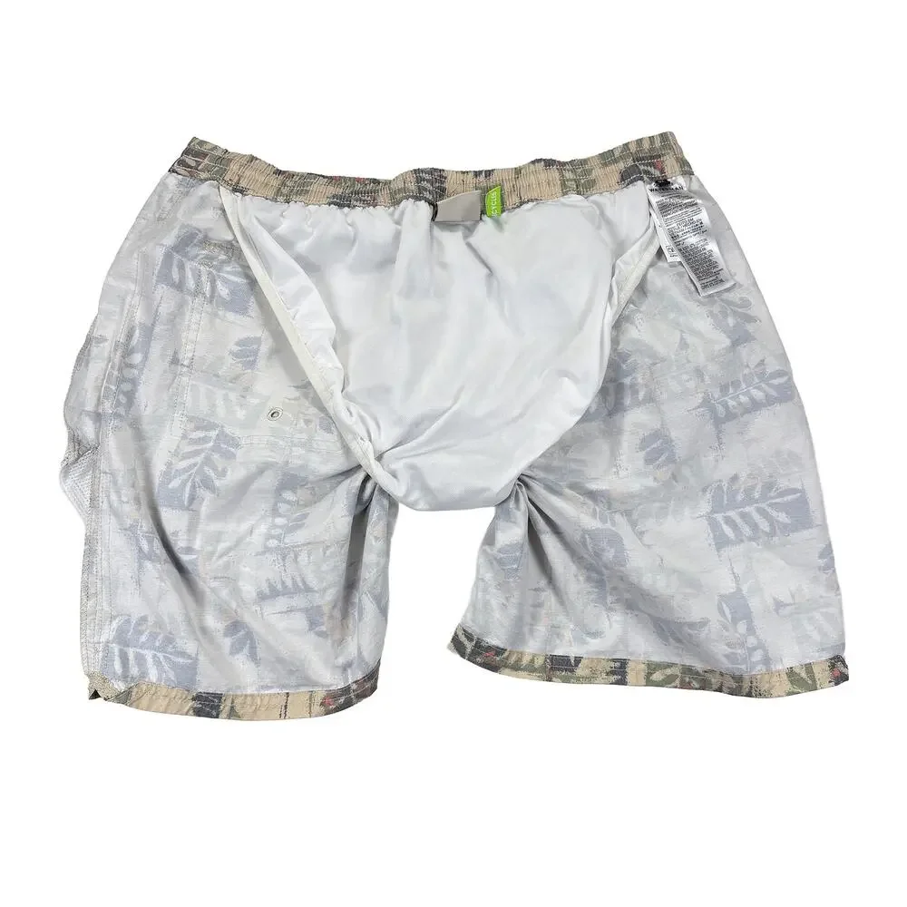 Quiksilver Waterman Swim Trunks Shorts Men’s XL Tropical 6.5” Inseam Lined